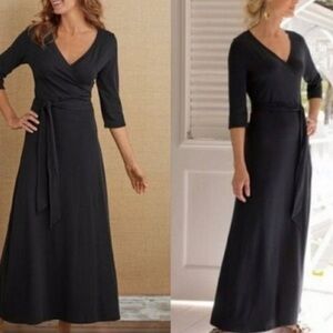 NWT Soft Surroundings cotton wrap dress sz S